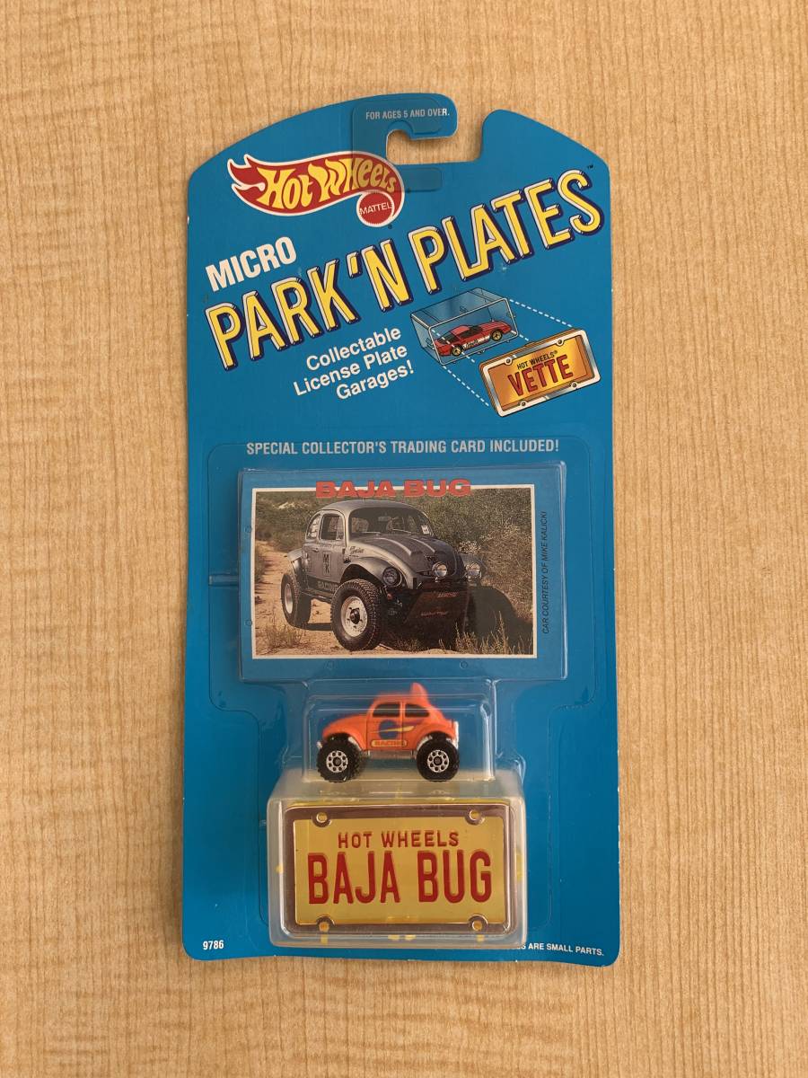Hot Wheels 1989 Micro Park' N Plates Baja Bug 未開封 ビンテージ オールドカード ジャンク _画像1