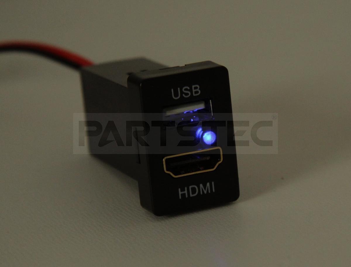 ベルタ トヨタ Aタイプ HDMI USB ポート スイッチ ホール パネル スマホ ナビ 充電器 車内 /134-52 A-1_画像4
