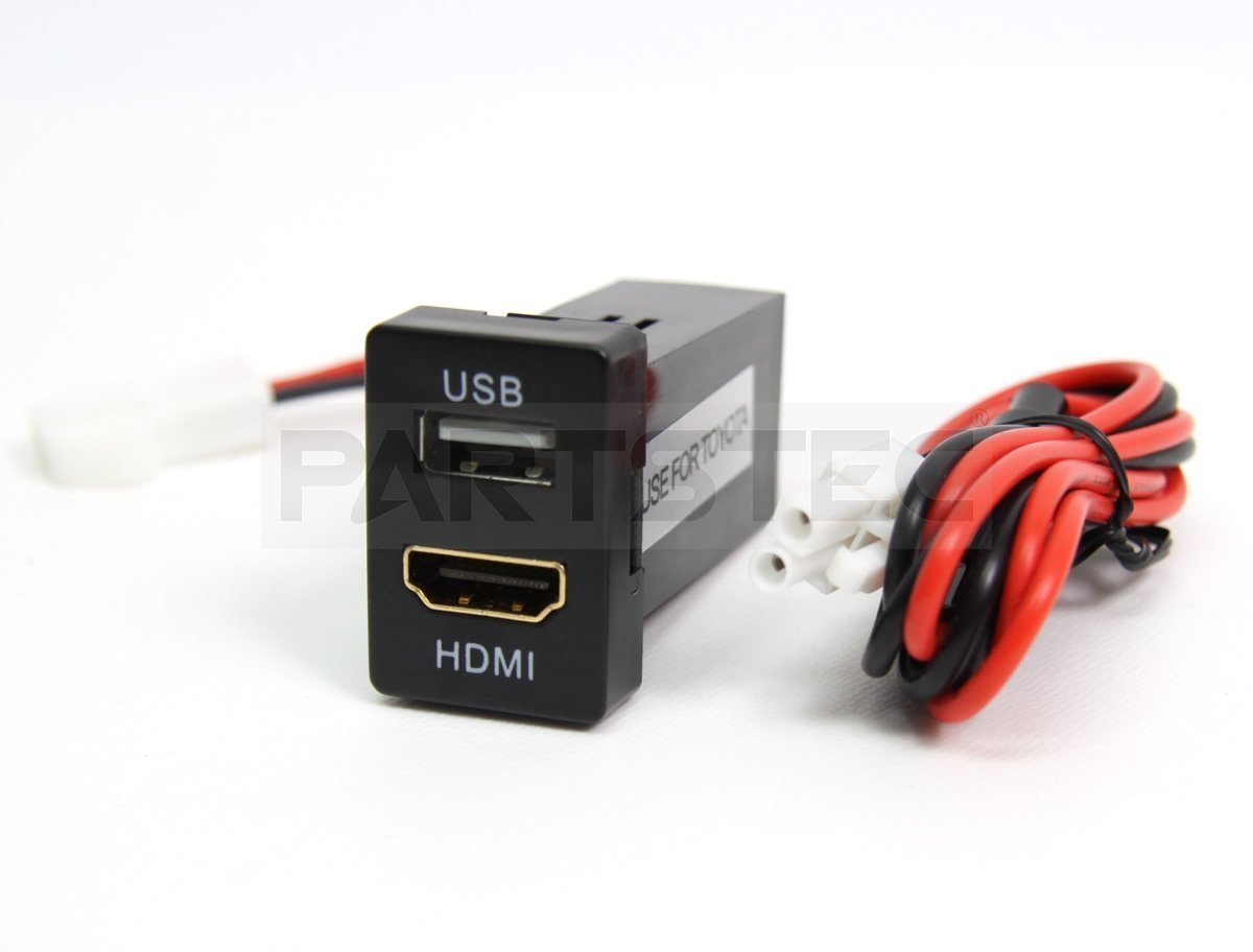 プリウス 30系 トヨタ Aタイプ HDMI USB ポート スイッチ ホール パネル スマホ ナビ 充電器 車内 /134-52 A-1の画像3