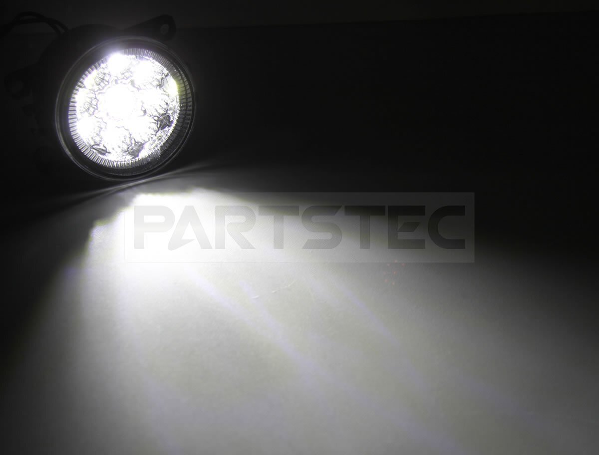 汎用 日産 スズキ LED フォグ ランプ ユニット ホワイト 純正形状 ハスラー MR31S アルトラパン HE22S パレットSW MK21S /134-48_画像8