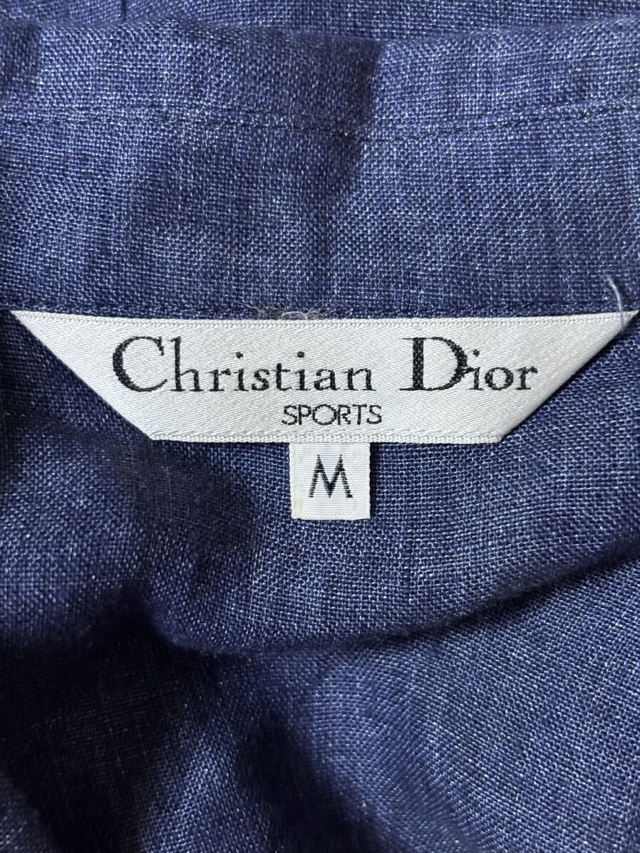 Christian Dior クリスチャンディオール 麻100% 薄手オーバージャケット サイズM_画像6