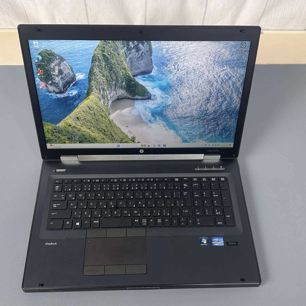 大画面17インチ！HP EliteBook8770W i7-3720MQ /8GB/500GB+256GB/17インチ/WIN11 pro（2753）の画像1