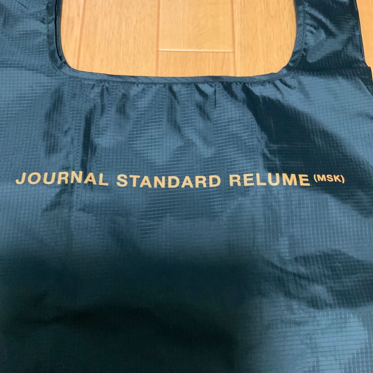 新品　未使用　JOURNAL STANDARD relume　ジャーナルスタンダード　レリューム　折りたたみトート　エコバッグ　バッグ　テントクロス　黒_画像2