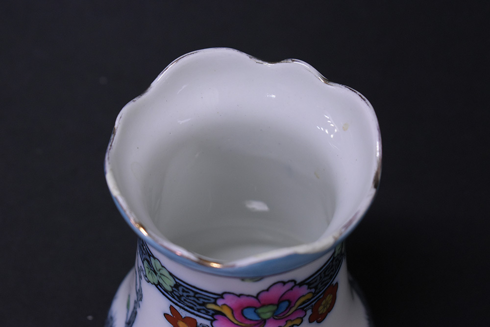 Losol Ware/古玩/Keeling & Co /Burslem/花瓶/花柄/金彩/骨董/アンティーク/インテリア/陶器/1920年代/検）中国/上海/Shanghai/UFD311の画像3