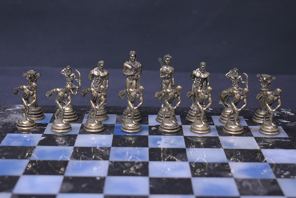 Marinakis Bros/チェス/チェス盤/オーダーメイド/大理石/Hellenic Chess Handicraft/UPD308_画像4