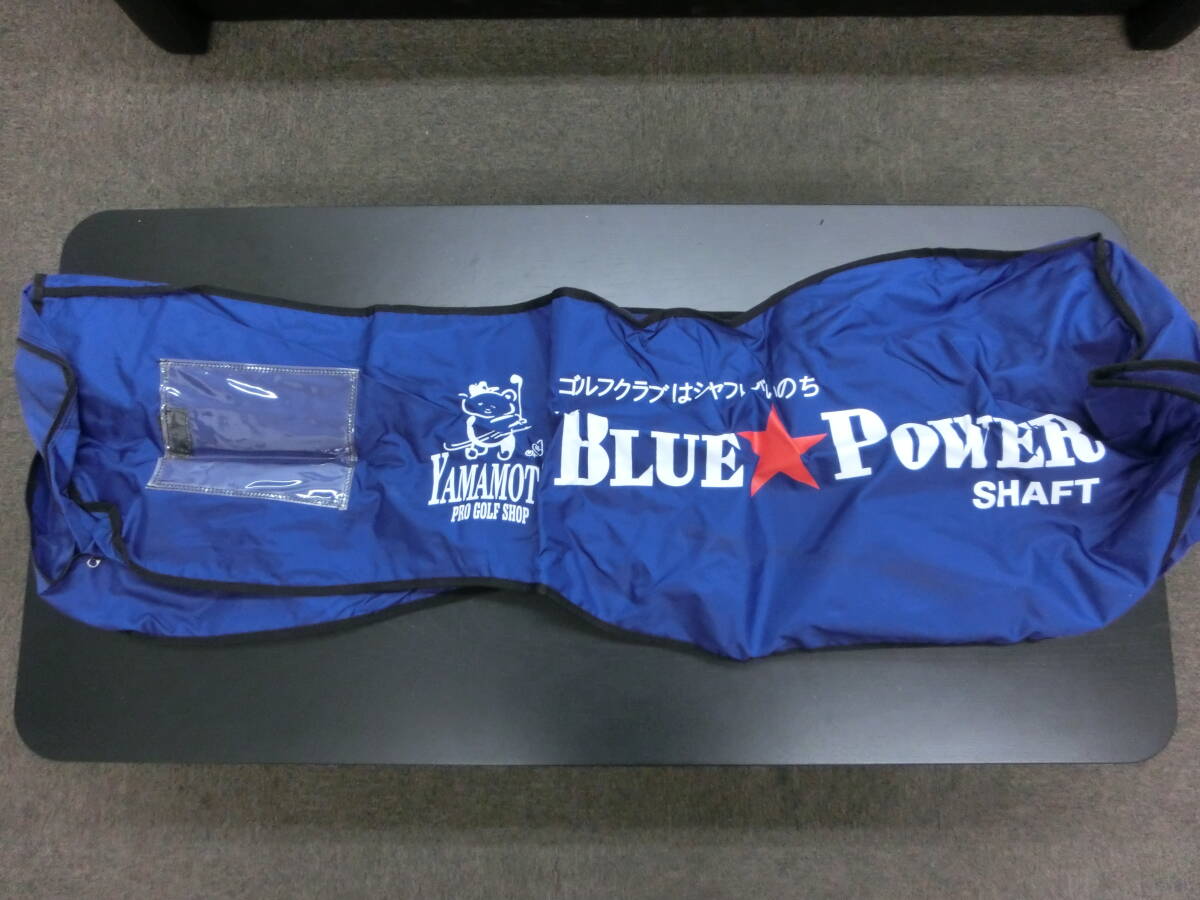 希少 BLUE POWER（ブルーパワー） キャディバッグ用（ゴルフバッグ用） トラベルカバー 紺色 ヤマモトプロゴルフショップ  の画像1
