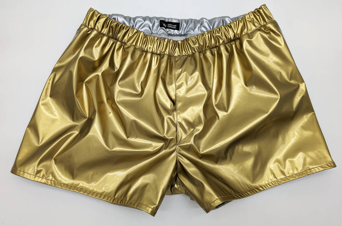  finest quality![ enamel cloth. trunks ( enamel lining attaching ).. pants ] Gold / silver ( men's L,LL,3L size ) [ build-to-order manufacturing ] made in Japan 