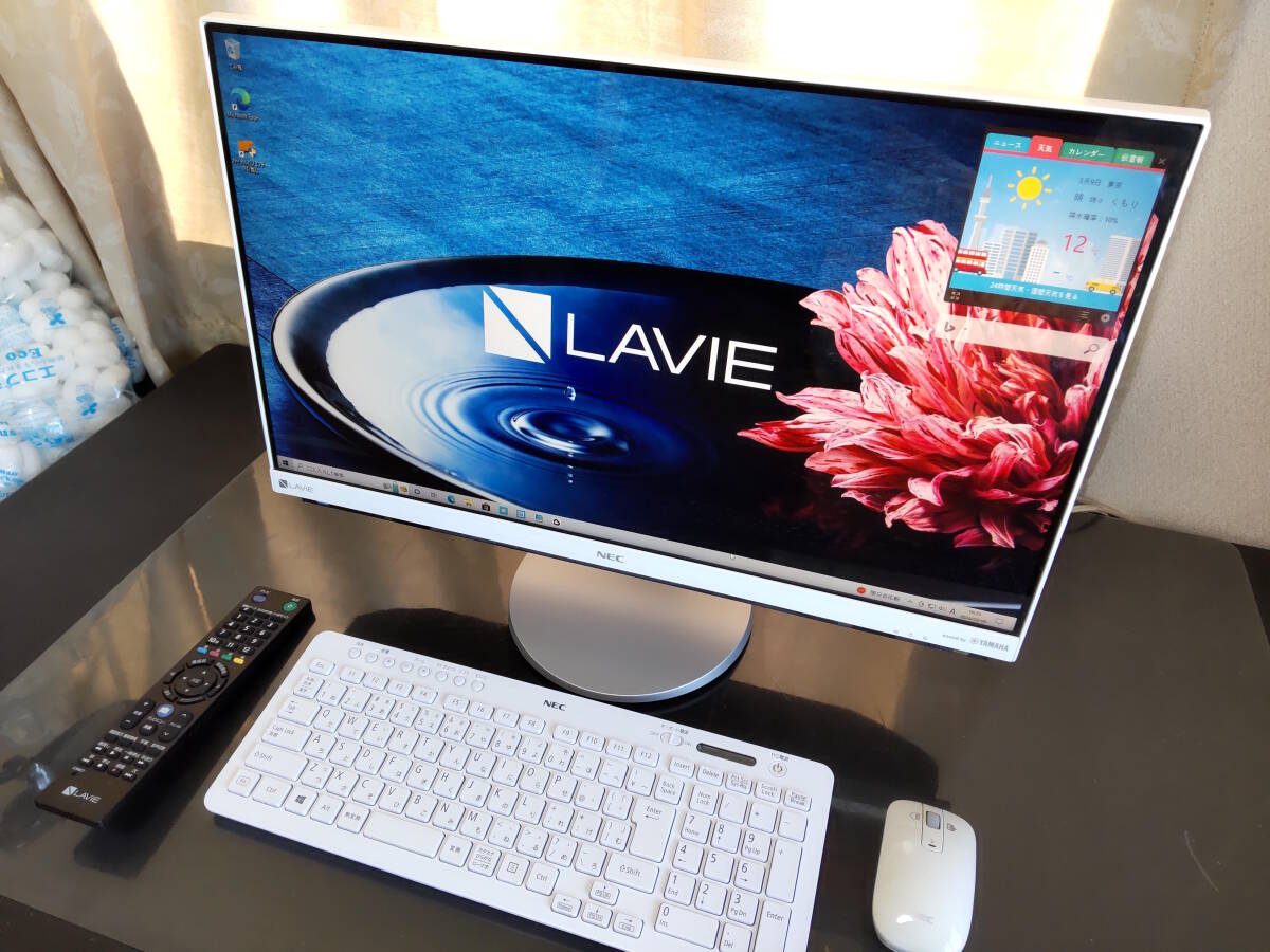 【Win10】第7世代 Core i7/新品SSD 1TB/大容量メモリ16GB/Office 2021/Blu-ray★23.8型 LAVIE Desk All-in-one DA770/GAW #2438_画像3