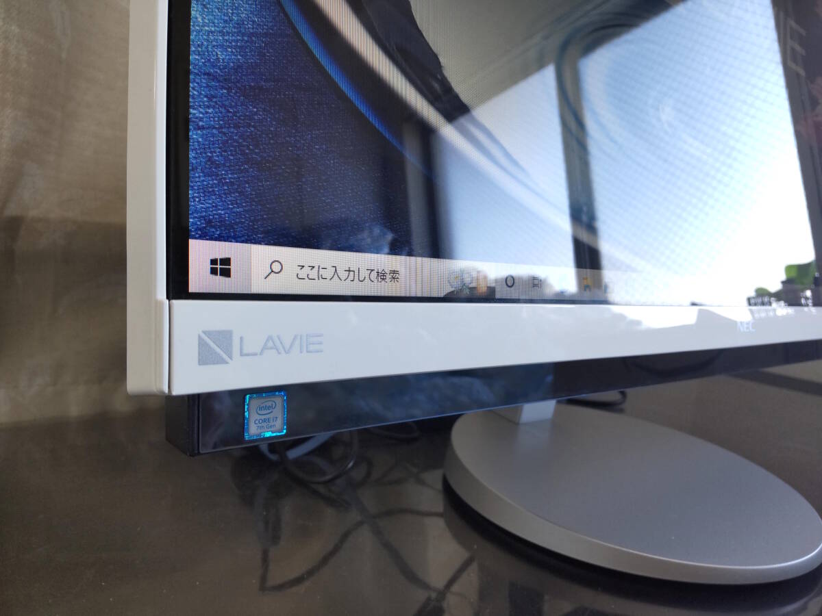 【Win10】第7世代 Core i7/新品SSD 1TB/大容量メモリ16GB/Office 2021/Blu-ray★23.8型 LAVIE Desk All-in-one DA770/GAW #2438_画像8