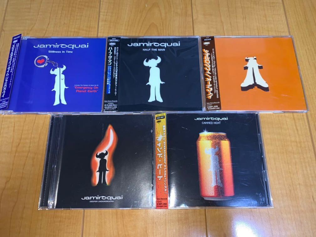 【中古CD】Jamiroquai シングル5枚セット / ジャミロクワイ / Stillness In Time / Deeper Underground / Canned Heat_画像1