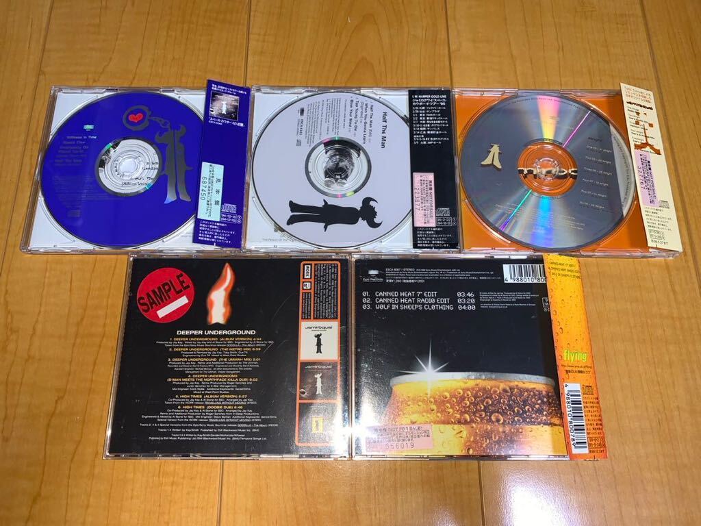 【中古CD】Jamiroquai シングル5枚セット / ジャミロクワイ / Stillness In Time / Deeper Underground / Canned Heat_画像2