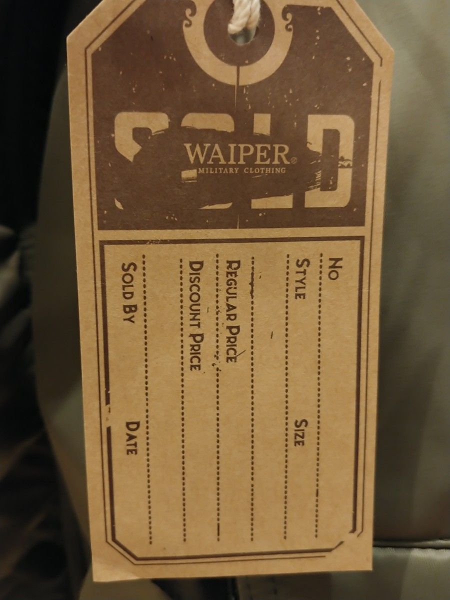 WAIPER ワイパー インク N-3B  米軍 U.S.A.F N-3B ビンテージ フライト ジャケット 日本製 未使用品 