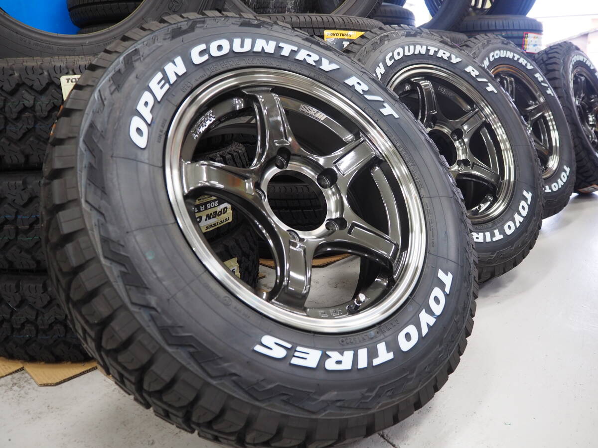 アゲ系 ゴツゴツ系 カスタム SSR DEVIDE X03J 16inch 5-139.7 5.5J+22 オープンカントリー R/T 185/85R16 ジムニー_画像1