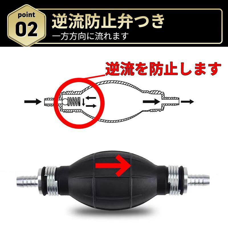 オイルポンプ 手動 ガソリン オイルチェンジャー 自動車 燃料ホース 給油 灯油 移送ポンプ 車 バイク 水交換 水槽 農機具 ストーブ 水替え_画像3