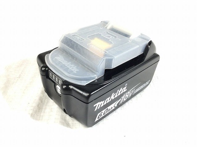 [ new goods unused goods!1 jpy start! free shipping ] makita Makita 18V 6.0Ah original lithium ion battery BL1860B remainder amount display button attaching 87214