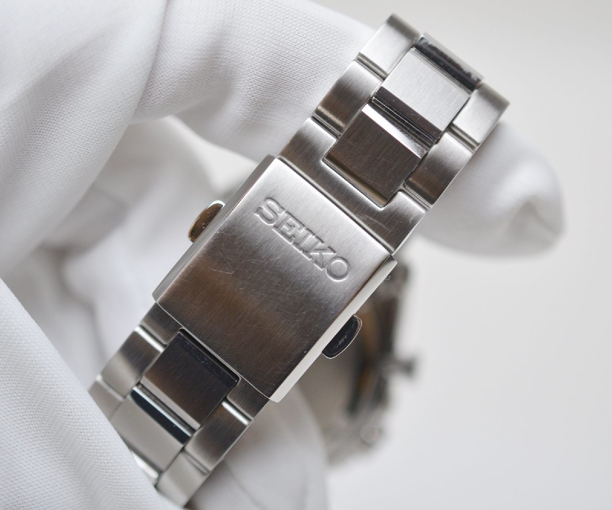 極美品 SEIKO クロノグラフ ソーラー 腕時計 SBPY165 V175-0FA0 セイコー セレクション Sシリーズ_画像8