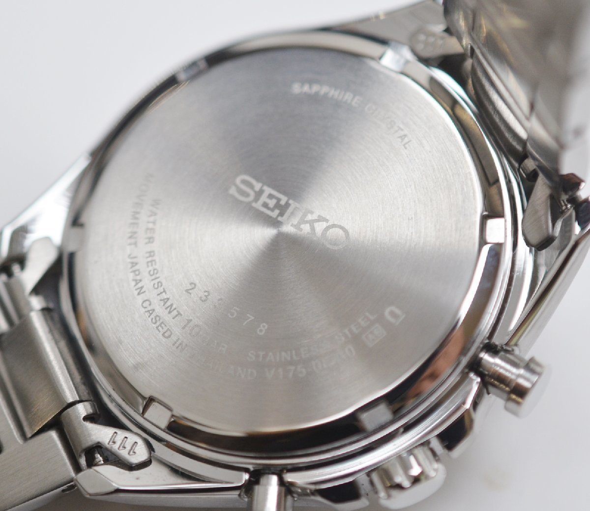 極美品 SEIKO クロノグラフ ソーラー 腕時計 SBPY165 V175-0FA0 セイコー セレクション Sシリーズ_画像10
