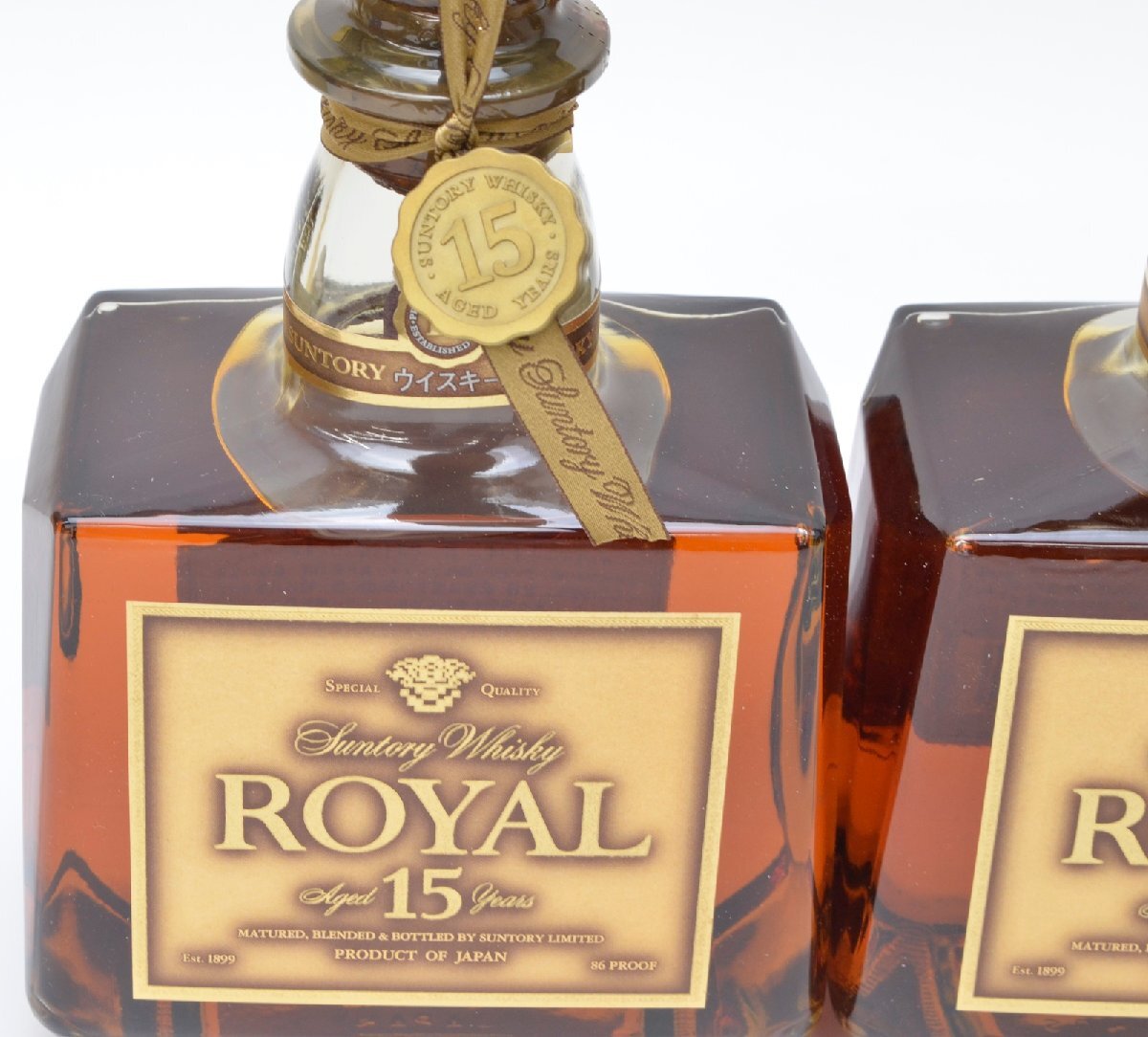 未開栓 2本セット サントリー ローヤル 15年 ゴールドラベル ウイスキー 750ml 43% SUNTORY WHISKY ROYAL【愛知県内発送限定】_画像3