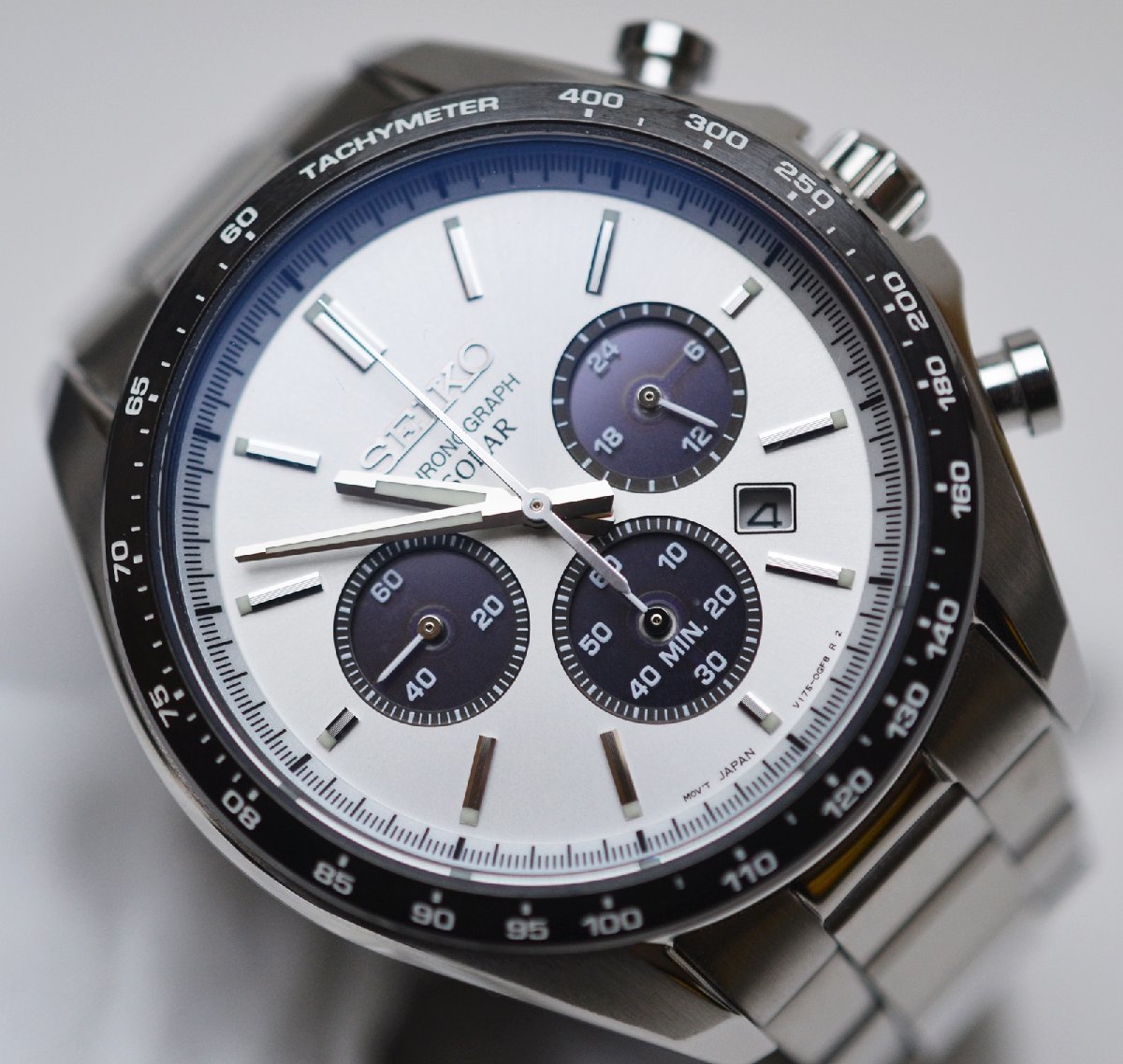 極美品 SEIKO クロノグラフ ソーラー 腕時計 SBPY165 V175-0FA0 セイコー セレクション Sシリーズ_画像4