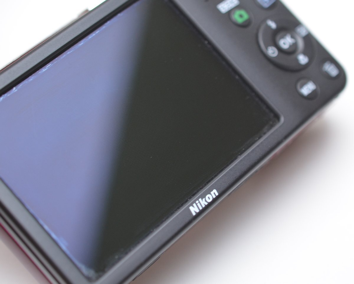 良品 Nikon COOLPIX L32 デジカメ レッド 有効画素数2005万画素 単三電池式 ニコン クールピクス デジタルカメラ_画像6