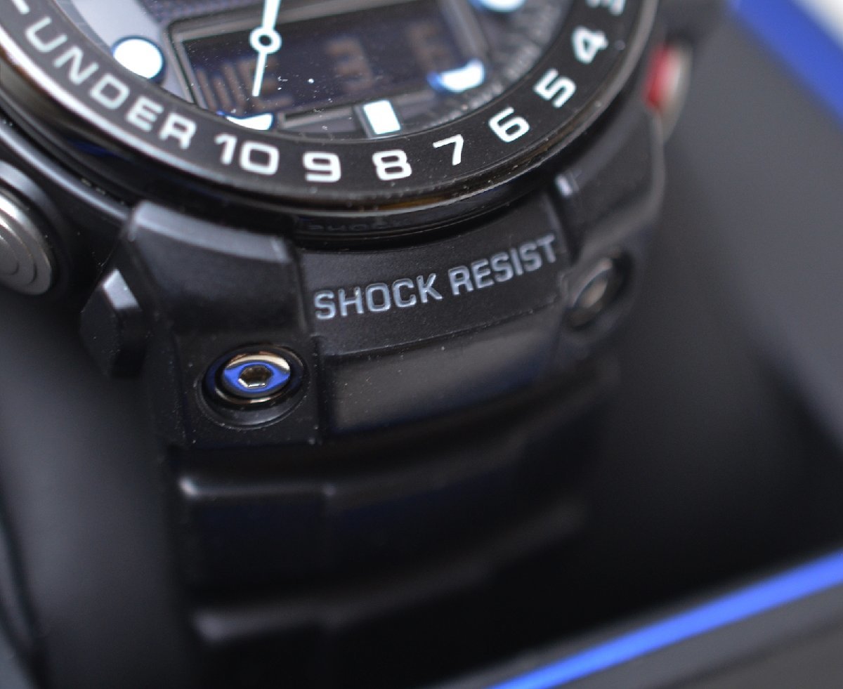 良品 CASIO G-SHOCK GULFMASTER 電波ソーラー 腕時計 GWN-1000B-1AJF ブラック MASTER OF G ガルフマスター マスターオブG_画像6