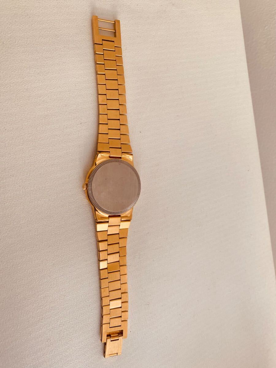 Longines ロンジン QWR Day Date Men’s メンズ quartz QZ クォーツ クオーツ watch 腕時計 18K PG Gold filled 金張り 稼働中の画像8
