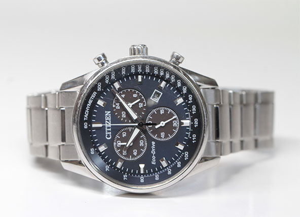 【1円スタート】 CITIZEN シチズン エコ・ドライブ クロノグラフ メンズ 腕時計 AT2390-58L H500-S111064　(6255)_画像6