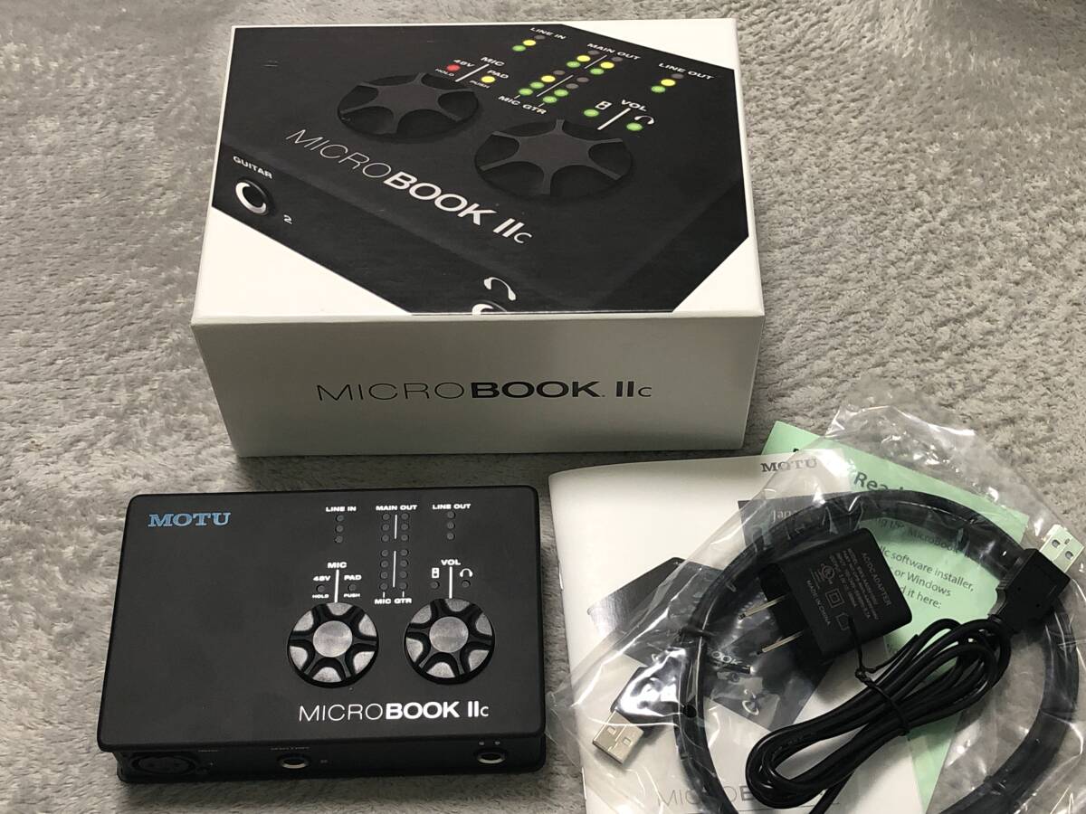 ☆MOTU MicroBook IIc 4イン6アウト iOS対応 USBオーディオインターフェイス 中古☆