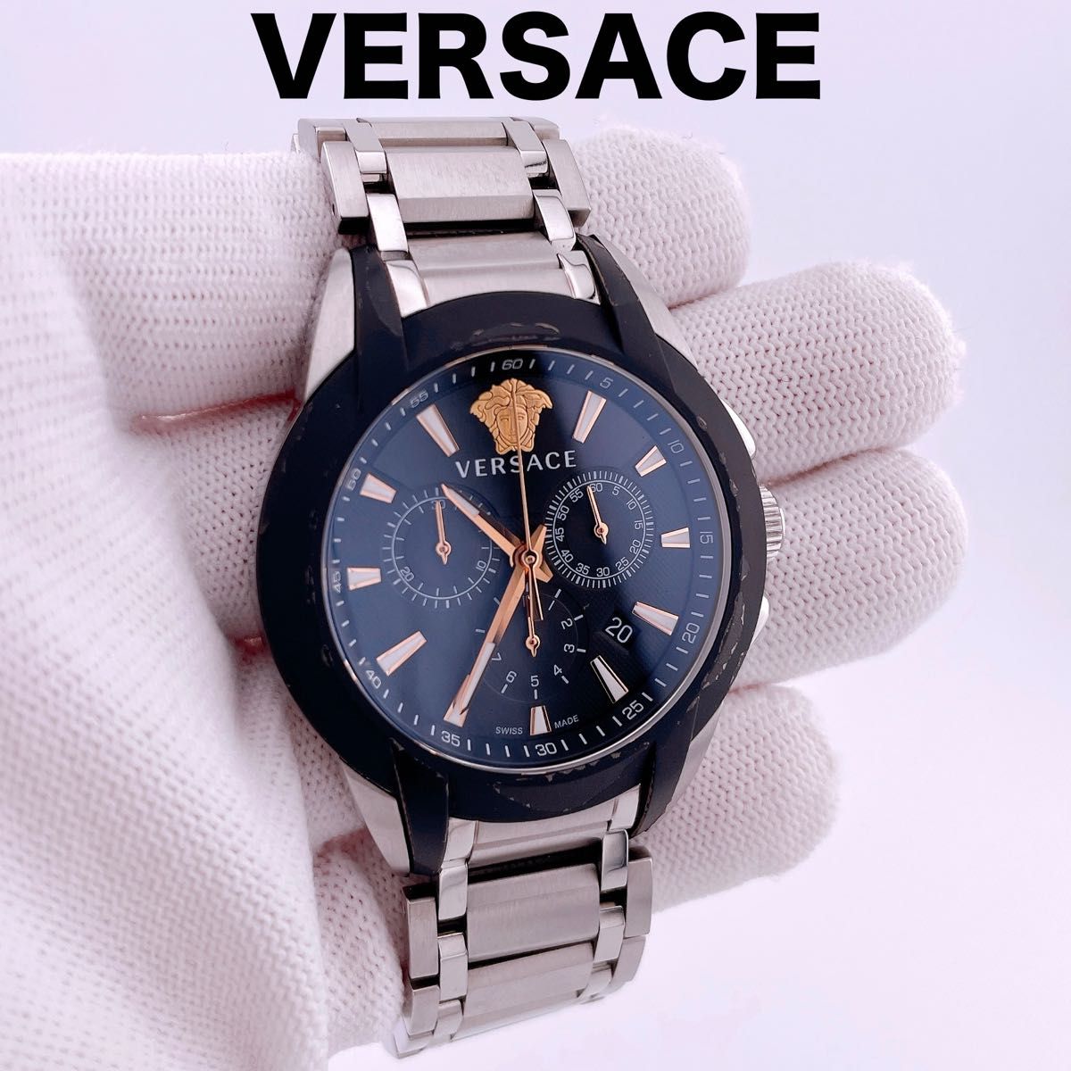 【美品】ヴェルサーチ VEM800218 キャラクター クロノ 腕時計 メンズ