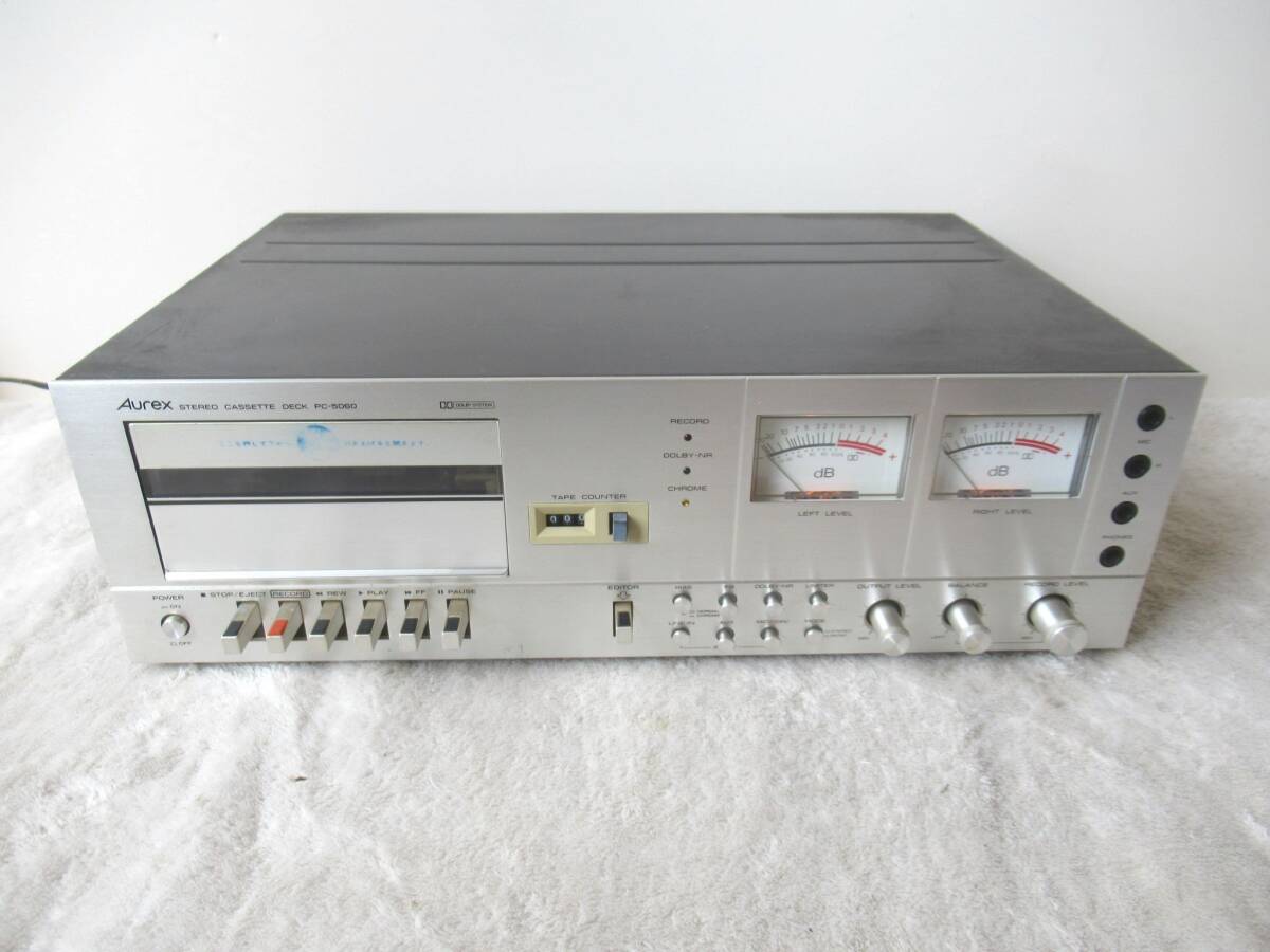 Aurex PC-5060 オーレックス ステレオ カセットデッキ 1970年代 レトロ オーディオ_画像1