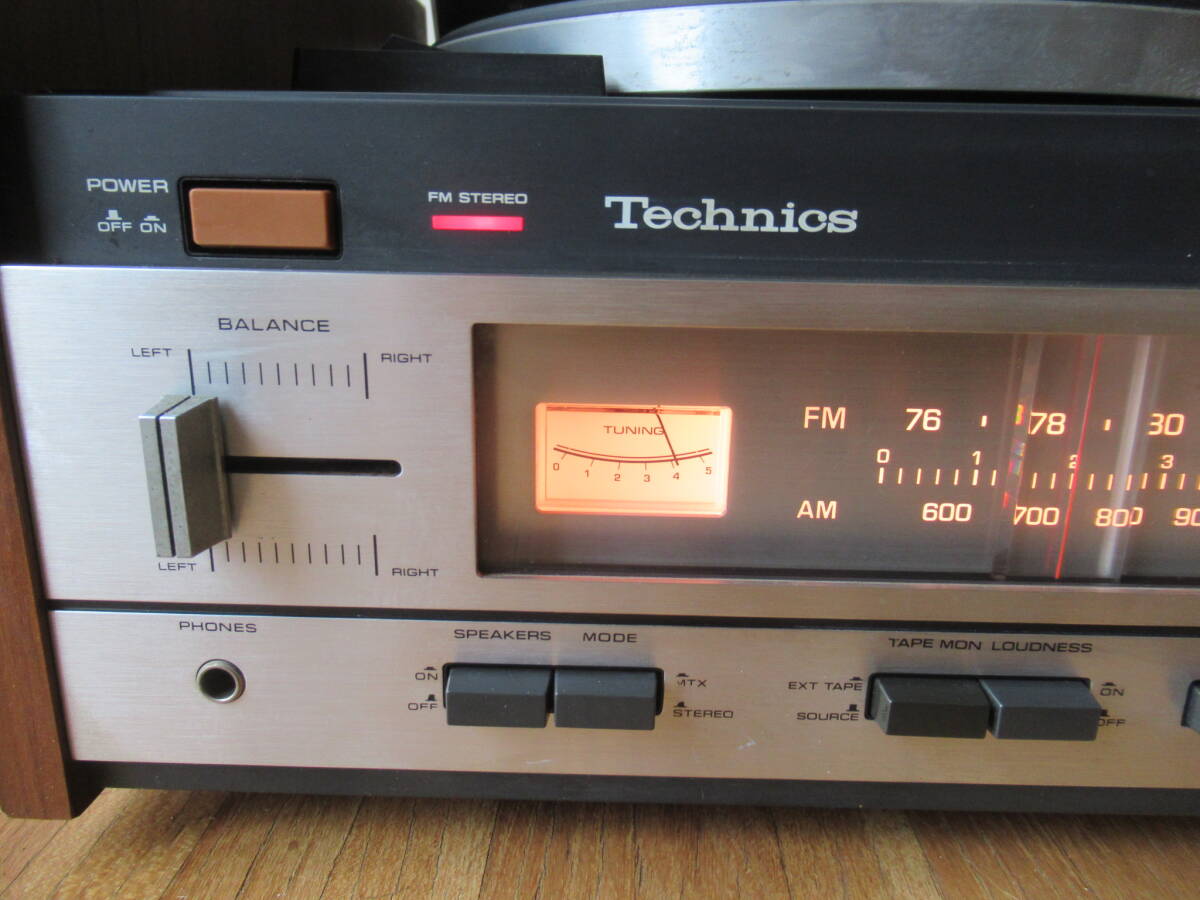 Technics SC-160 FM/AM STEREO SYSTEM　テクニクス レコードプレーヤー FM AM カセット ステレオシステム　1970年代 レトロ オーディオ機器_画像4