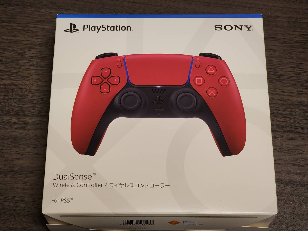 中古 PS5 DualSense ワイヤレスコントローラー コズミックレッド CFI-ZCT1J02_画像4