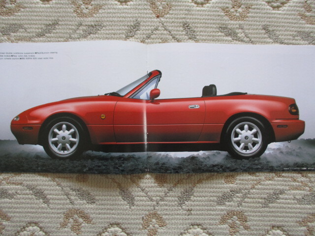 【送料無料】MAZDA　マツダ　EUNOS ユーノスロードスター　カタログ　１９８９’　NA６C　初期型 １６００_画像6