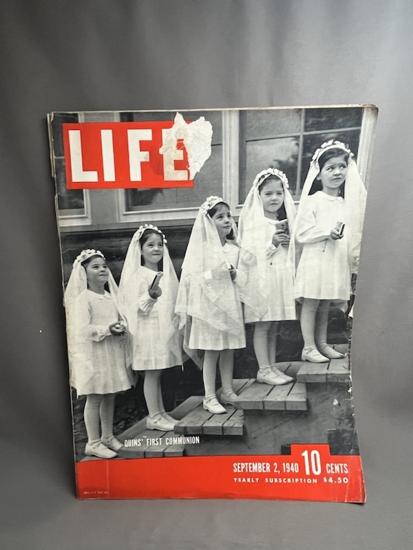 古い洋雑誌 LIFE ◆1940年 SEPTEMBER まとめて4冊セット ビンテージ・アメリカ雑誌 ライフ 洋書/広告の画像2