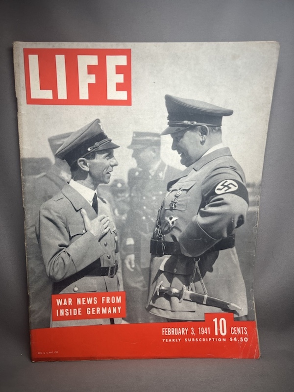 一部ページ外れあり【洋雑誌 洋書 】 LIFE アメリカ誌 1941年 FEBRUARY 戦前 ナチス 広告の画像1