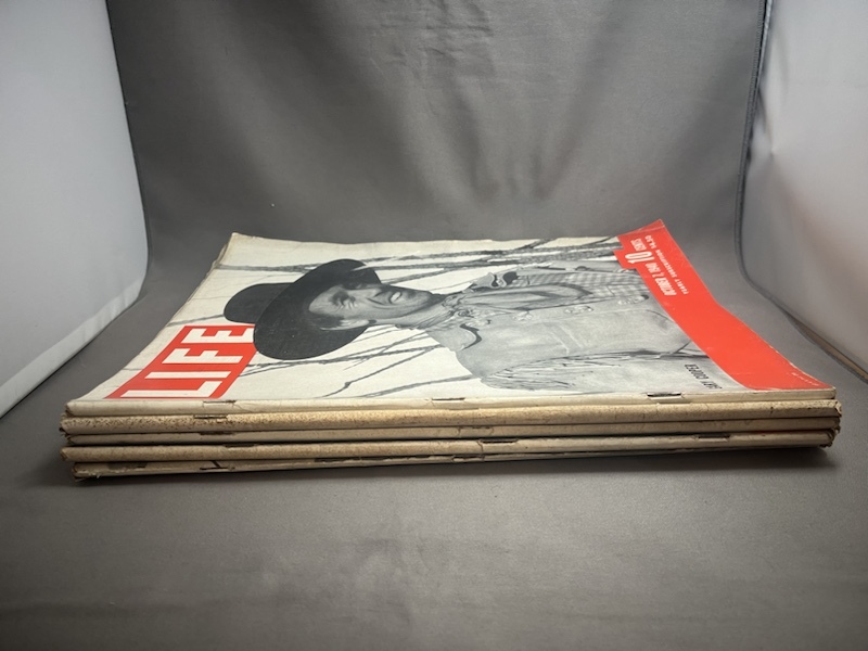 【ジャンク  ページ抜けあり】古い洋雑誌 LIFE ◆1940年 1941年 まとめて5冊セット ビンテージ・アメリカ雑誌 ライフ 洋書/広告の画像1