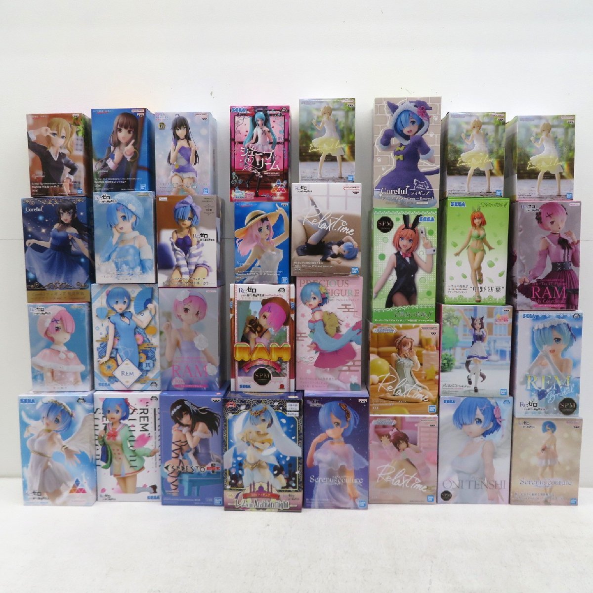 中古品●美少女　プライズフィギュア　セット　五等分の花嫁・リゼロ・アイドルマスター　など　未開封●1088E_画像1