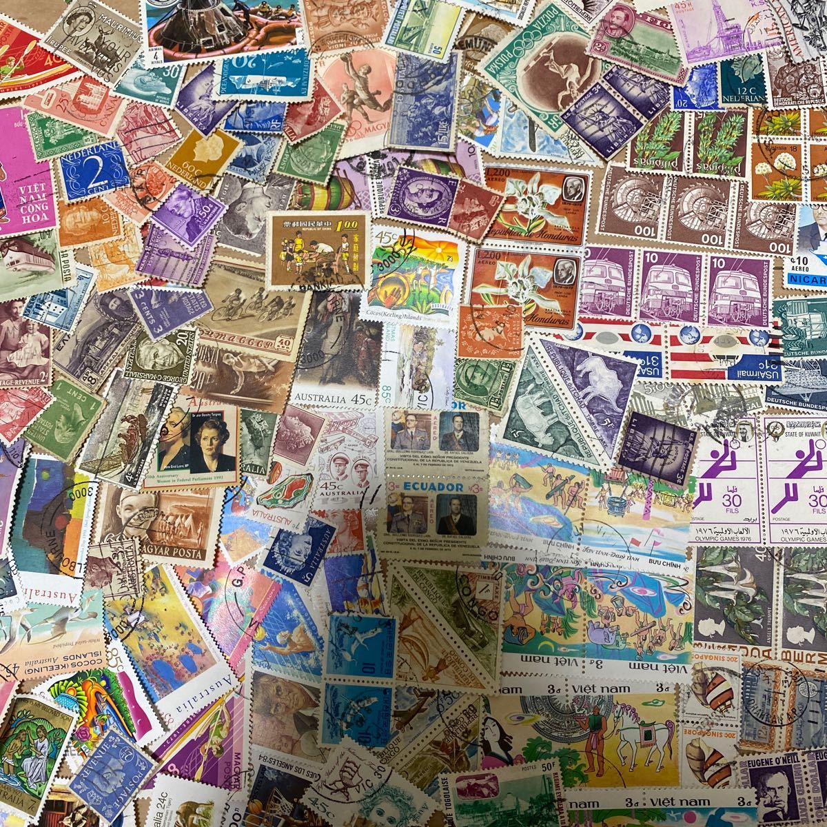 大量　外国切手　いろいろ　使用済切手　まとめて(2)_画像3