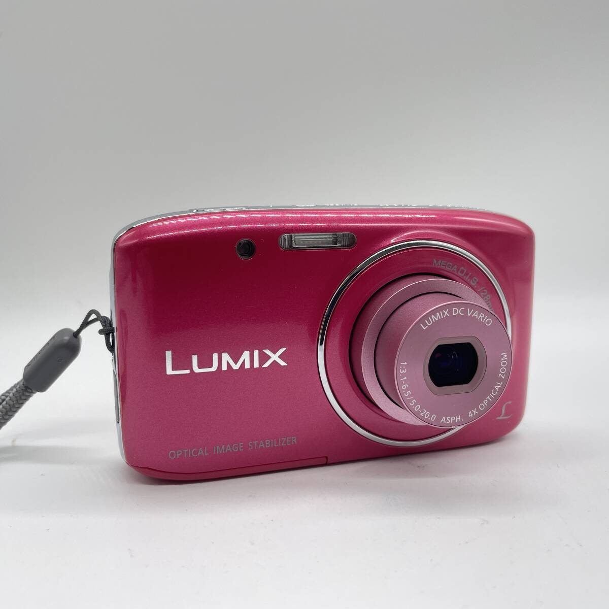 【動作確認済】Panasonic LUMIX DMC-S2 PINK コンデジ デジカメ デジタルカメラ シャッター&フラッシュ動作OKの画像2