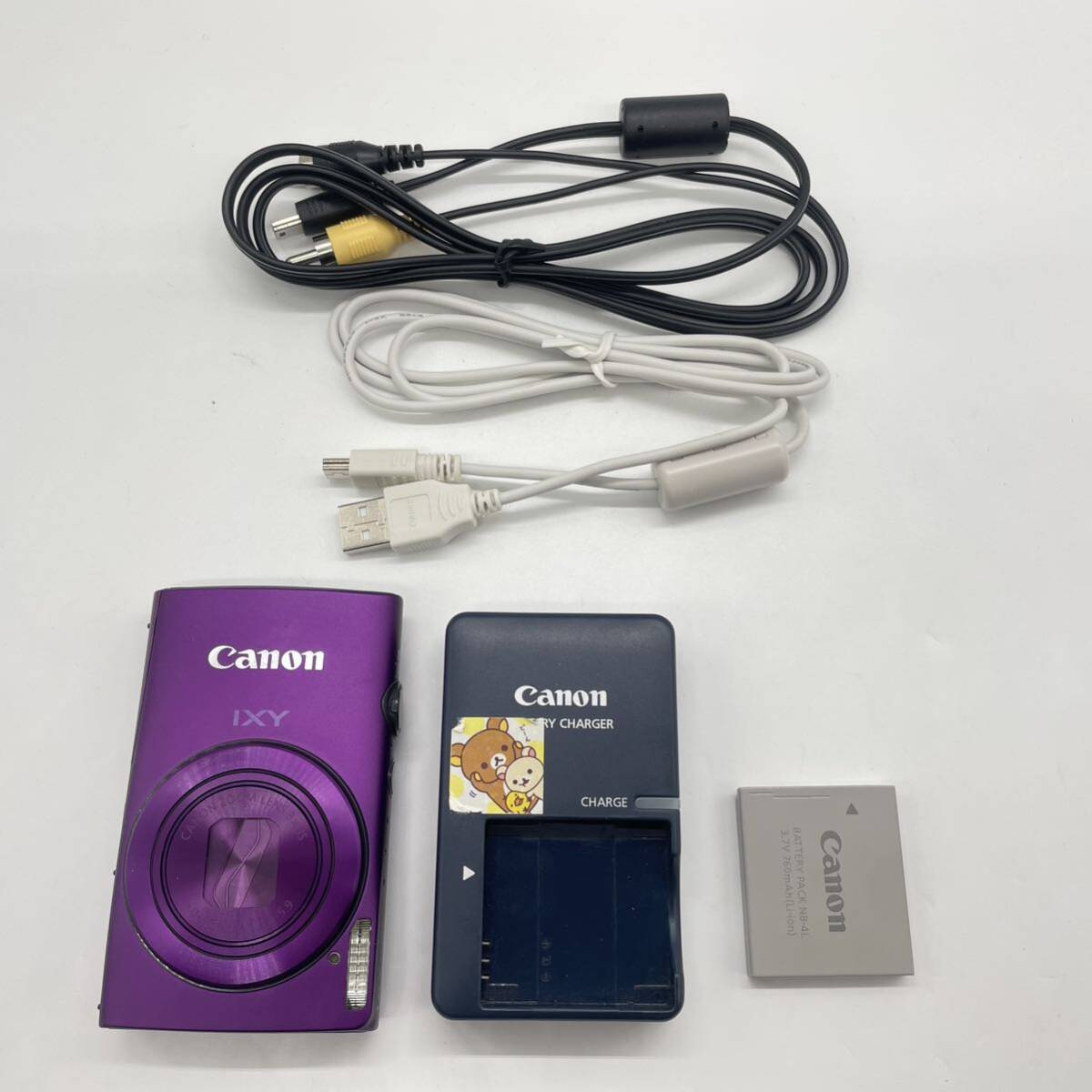 【動作確認済】CANON IXY 600F purpleコンデジ　デジカメ　デジタルカメラ　シャッター&フラッシュ動作OK HS キャノン IXY 600F _画像1