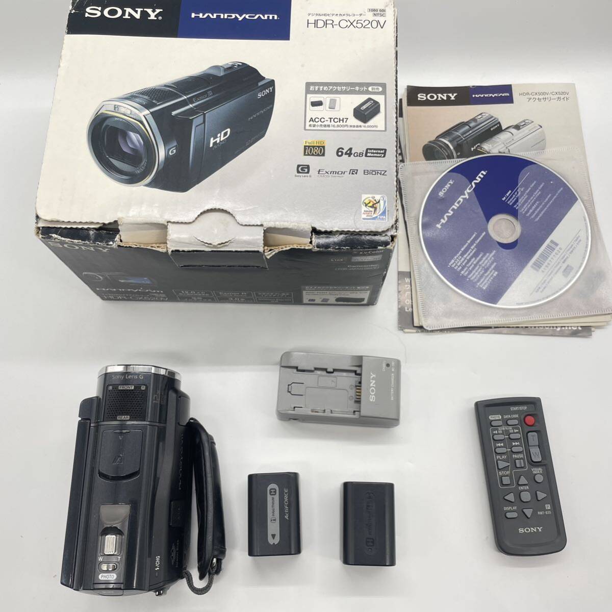 【動作確認済み】SONY HDR-CX520V デジタルビデオカメラ　ハンディビデオカメラ　カメラ　SONY ソニー_画像1