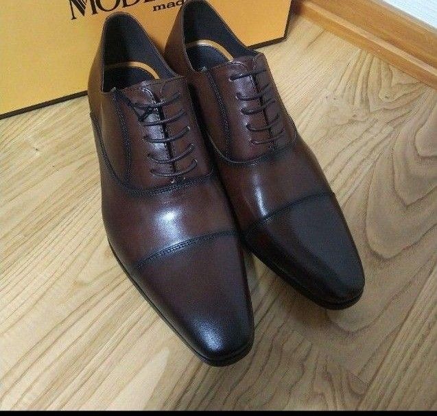 新品18700円☆madras マドラス 革靴 ビジネスシューズ ２５cm ダークブラウン DM7271
