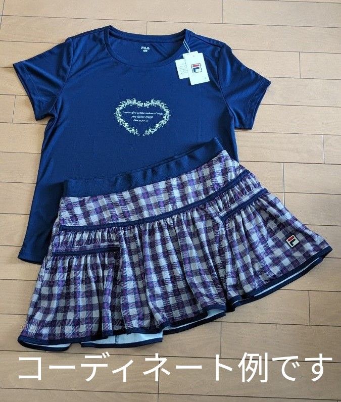 フィラ　テニスウェアグラフィックTシャツ　ＸＬ紺色