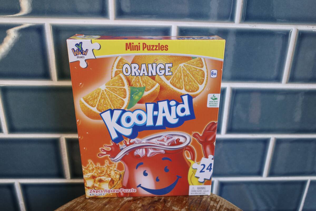 新品　KoolAid　クールエイド　オレンジ　パズル　US限定　ジグソーパズル　チョコレート　アメリカ　ORANGE_画像1