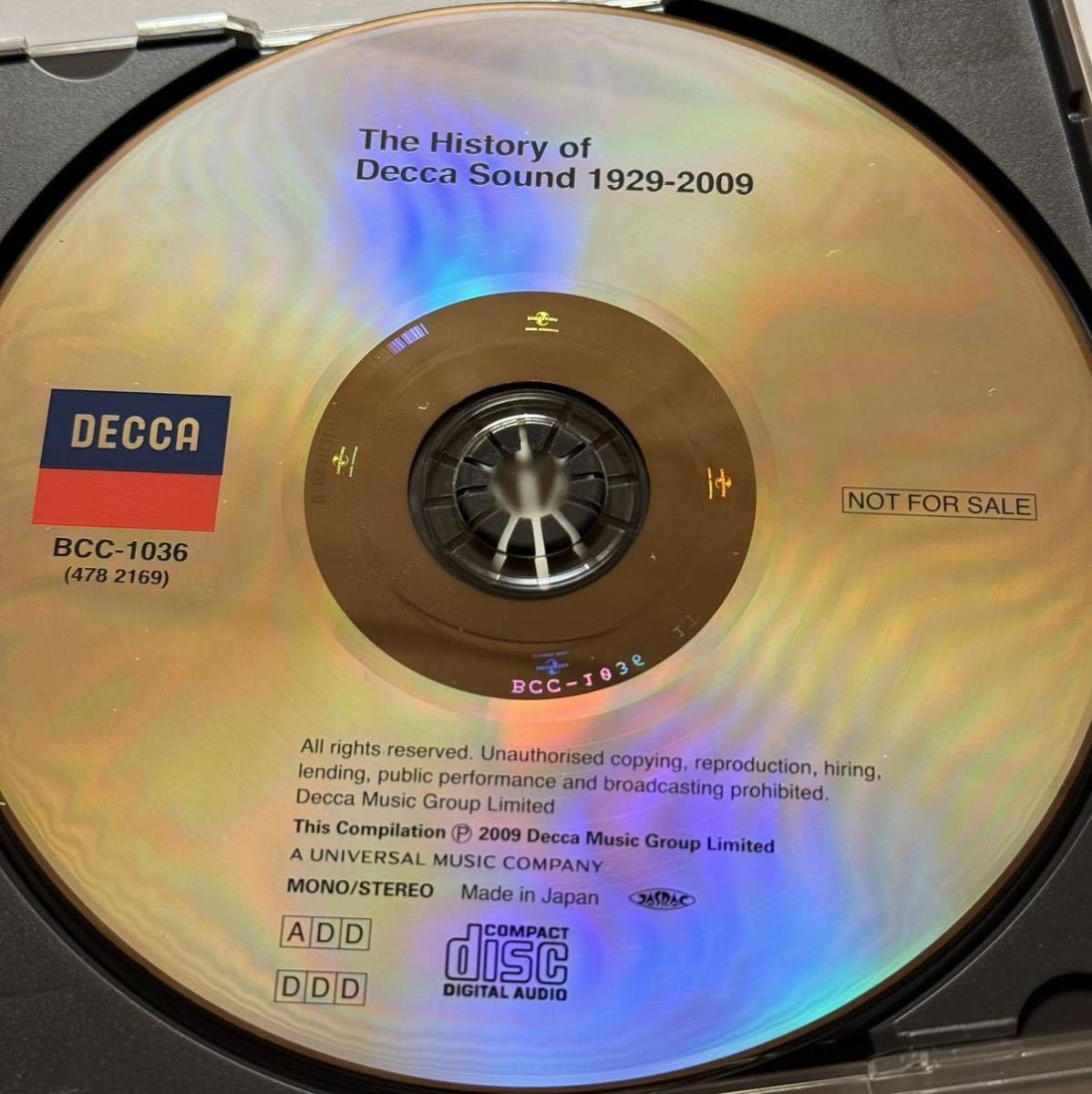 （非売品）「デッカ８０年　栄光の歴史」The History of DECCA SOUND 1929-2009 NOT FOR SALE_画像3