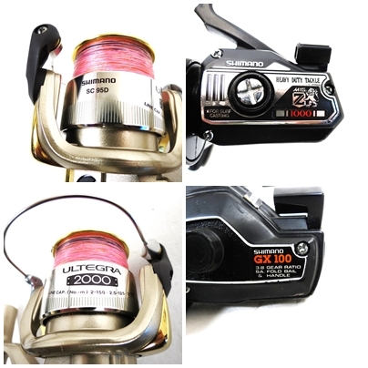 【日本製】Daiwa CARBO SPORT GS9000 ST-750DX Custom 360 SHIMANO ULTEGRA 2000 Z-01 MIGZ1000 リョービ リール 他 16点 動作品 02-14J45 _画像5