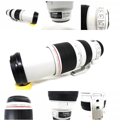 【日本製】Canon キャノン 望遠ズームレンズ EF100-400mm F4.5-5.6L IS Ⅱ USM EF100-400 LIS2 動作品 共箱 ケース 付属品 002-16-L1_画像7