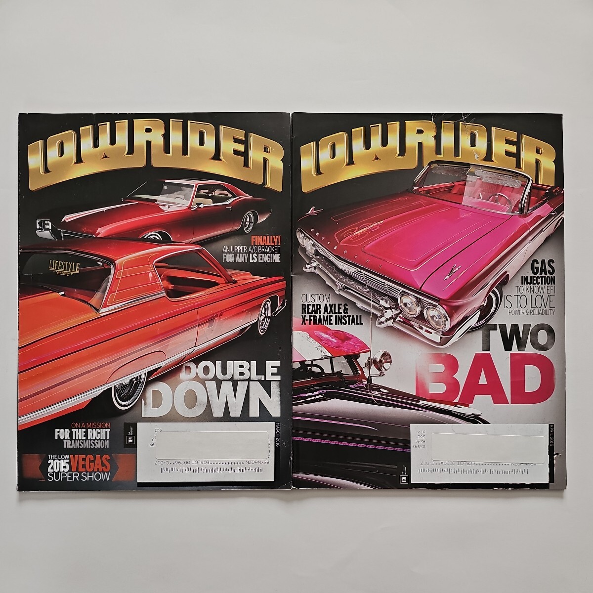 ローライダーマガジン　US　2016年1月号～12月号セット　VOLUME38　LOWRIDER MAGAZINE　ISSUE　1-12_3月号4月号表紙