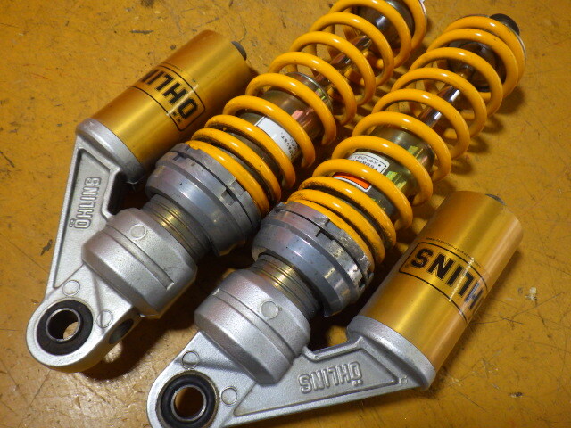 49599 ヤマハ RH02J-006～ XJR400R '07 4HML 純正 リアサスペンション OHLINS オーリンズ 漏れあり インナーOK 32cm_画像10