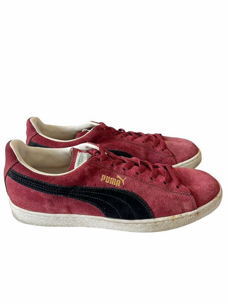 ●●PUMA SUEDE プーマ スエード サイズ11/29 バーガンディxブラック●●_画像4